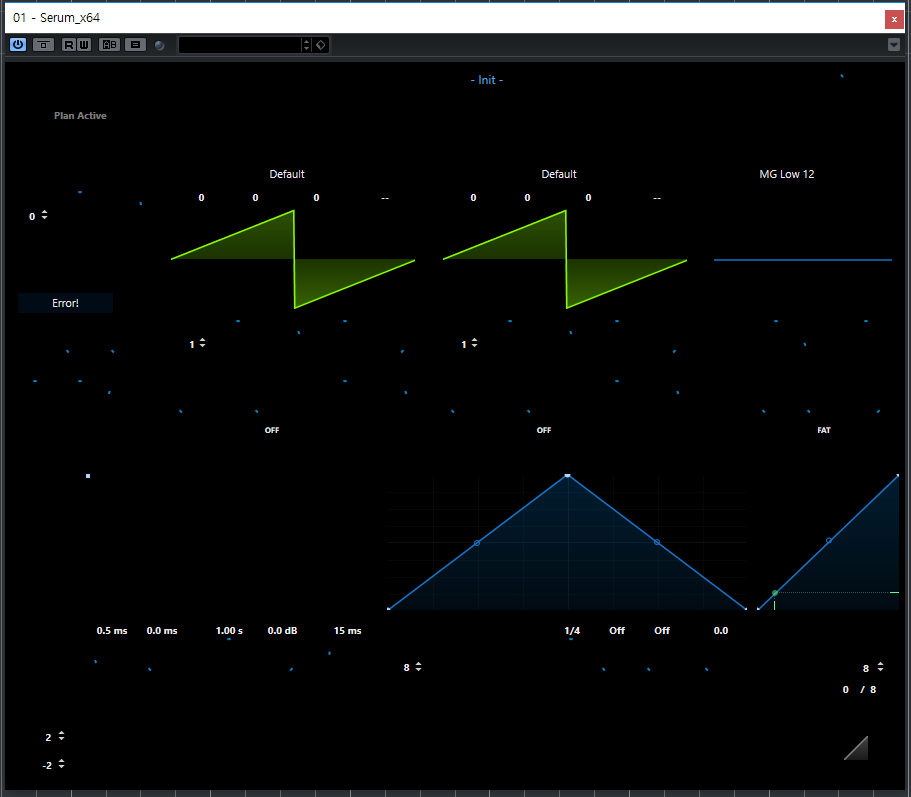 Default action. Serum Error.